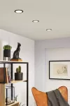 PAULMANN Oprawa do wbudowania COLE COIN LED 3-STEP DIM zestaw 3x6W 470lm 2700K IP44 230V Cz/Srebrny-matowy