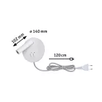 PAULMANN Oprawa ścienna TABARI LED 4.4W 3000K 1x300lm i 1x160lm 230V biały / chrom / metal