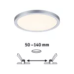 PAULMANN Plafoniera VariFit AREO LED DIM SM Zigbee 13W 1200lm 3000-6500K okrągla 175mm IP44 230V chrom matowy / tworzywo sztuczne