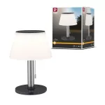 PAULMANN Lampka stołowa solarna LILLESOL LED 3-STEP .DIM 45lm 3000K IP44 stal nierdzewna / metal