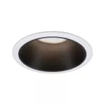PAULMANN Oprawa do wbudowania COLE GU10. max. 10W 88mm 230V biały matowy/ czarny matowy