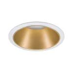 PAULMANN Oprawa do wbudowania COLE GU10. max. 10W 88mm 230V biały matowy/ złoty matowy