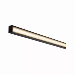 PAULMANN Square profil z czarnym dyfuzorem 2m Czarny Aluminium/ Tworzywo sztuczne