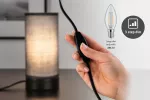 PAULMANN Pia lampka stołowa max.1x25W E14 Czarny-mat/ Szary 230V