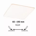 PAULMANN HomeSpa Panel Veluna VariFit IP44 17W regulacja temperatury Zigbee 215x215mm Tworzywo sztuczne
