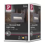 PAULMANN Oprawa elewacyjna LONG 4W 3000K IP44 230V czarny / aluminium