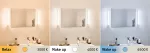 PAULMANN Oprawa ścienna LUNO LED nad lustro 6W 550lm 400mm 2700/4000/6500K IP44 230V biały / aluminium