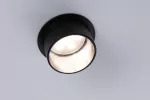 PAULMANN Oprawa do wbudowania GIL COIN LED 3-STEP DIM 6W 470lm 2700K IP44 230V czarny matowy/ szczotkowane żelazo
