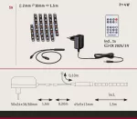 PAULMANN Kompletny zestaw taśma DYNAMIC LED RGB+ 3W 1,5M IP20 60LED/m 5VA 230V/12V DC biały / tworzywo sztuczne