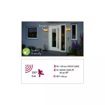 PAULMANN Oprawa numeryczna SHERRA LED SH Zigbee 6.5W 430lm IP44 2200-3000K czujnik ruchu+zmierzchu 230V antracyt tworzywo sztuczne
