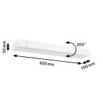 PAULMANN Oprawa ścienna LUCILLE LED 600mm 18W 2700K DIM IP44 230V biały aluminum / metal