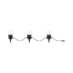 PAULMANN Łańcuch świetlny Plug & Shine TUBS 3x2W 3000K E14 IP44 24V antracyt / aluminium
