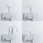 PAULMANN Oprawa ścienna HALINA LED 2.4W 200lm 2700K USB-C 230V biały mat /metal