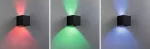 PAULMANN Oprawa elewacyjna CYBO LED SH Zigbee 2x2.5W 2700K 2x155lm IP44 100x100mm 230V antracyt / aluminium