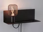 PAULMANN Oprawa ścienna DEVARA E27 max.1x40W USB C 230V czarny mat /metal