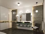 PAULMANN Lampa wisząca łazienkowa GOVE LED 9W 900lm 3000K IP44 230V czarny matowy / metal / szkło