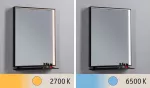 PAULMANN Lustro łazienkowe ścienne MIRO LED 11W DIM 180lm 2700/4000/6500K 620X450mm IP44 230V czarny matowy