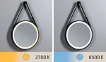 PAULMANN Lustro łazienkowe ścienne MIRO LED 7.5W 200lm 2700/4000/6500K 400mm IP44 230V czarny matowy