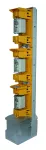 L2-3/9/KM2G/HRV Listwa bezpiecznikowa, wielkość 2, 400A, przyłącze: zacisk typu V do 300 mm2 , pojedyncze osłony zacisków