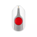 Przycisk bezprzewodowy bateryjny SOS do rozbudowy dzwonków z serii SIGO, biały