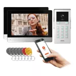GAYD MULTI2, zestaw wideodomofonowy, bezsłuchawkowy, monitor dotykowy 8" LCD, Wi-Fi + APP na telefon, z gniazdem na kartę pamięci, z kamerą Full HD 2MP, z czytnikiem kart i breloków zbliżeniowych 125kHz, szyfrator