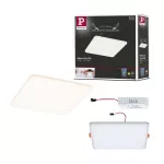 PAULMANN Panel bezramkowy Veluna VariFit IP44 20W 3000K 185x185mm Tworzywo sztuczne