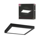 PAULMANN Plafoniera ABIA LED 22W 2200lm 300x300mm 2700K IP20 230V czarny mat / tworzywo sztuczne