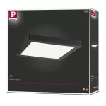 PAULMANN Plafoniera ABIA LED 22W 2200lm 300x300mm 2700K IP20 230V czarny mat / tworzywo sztuczne
