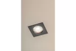 SUFITOWA OPRAWA PUNKTOWA PORTO, IP20, KWADRAT, CZARNA, TYP DS10