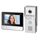 LIRA, zestaw wideodomofonowy jednorodzinny, 4-żyłowy, kolor, LCD 4,3", z aluminiową wideo kasetą