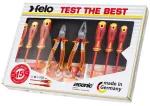 Zestaw 6 wkrętaków FELO - Ergonic VDE + obcinaczki oraz kombinerki VDE + magnetyzer