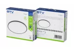 PLAFONIERA TULA LED, Ø350mm, 4000K, 24W, 1680lm, AC220-240V, 50/60 Hz, PF>0,5, IP44, CZARNA, 3y