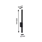 PAULMANN Oprawa elewacyjna STAN LED 9W 220lm 600mm 3000K IP44 odporna na wodę morską 230V antracyt aluminium