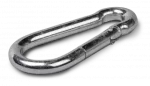 Karabińczyk z zaczepem C, 8,0x80 mm, ocynkowany