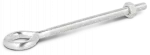 Śruba z okiem i nakrętką, M08x150 mm, ocynk