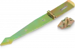 Zawias bramowy pasowy z zamknięciem, 200x95x2,5 mm