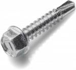 Wkręt samowiercący do mocowania blach typ OC 4,8x19mm z podkładką T14 RAL 8017 [OP 250 szt.]