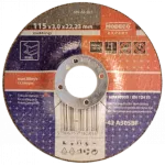 Ściernica do cięcia metalu 125x3.0x22,23 mm wypukła