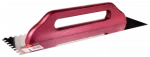 Paca nierdzewna ząb 480x130x8 mm uchwyt drewno
