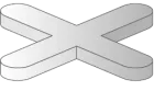 Krzyżyki dystansowe do glazury 1 mm [OP 200 szt.]