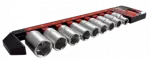 Kpl. nasadek E-star 9 szt. E10-E24 1/2'' Cr-V satin