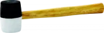 Młotek gumowy 900g trzonek drewniany biało-czarny