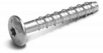 R-LX wkręt do betonu M6 7,5x35 mm, łeb soczewkowy powiększony, ocynk galwaniczny, [OP 100]