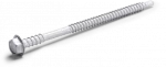 R-WB Wkręt samowiercący z podwójnym gwintem do stali, łeb sześciokątny, przewiercalność do 2,5mm 4,8x170mm, powłoka antykorozyjna 15 cykli Kesternicha [OP 100]