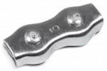 Zacisk linowy siodełkowy podwójny 5,0 mm, 2szt