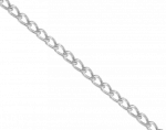 Łańcuch zegarkowy groumette, 1.2 mm, srebrny [szpula 25 mb]