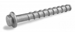 R-HLX, wkręt do betonu hartowany indukcyjnie, M10 12,4x60 mm, łeb heksagonalny z kołnierzem, ocynk płatkowy, [OP 50]