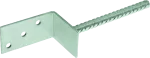 Wspornik słupa do zabetonowania, kształt l FI 20x200 mm 80x80x4,0 mm