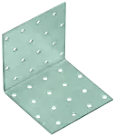 Kątownik płytkowy, 100x100x80 mm, gr. 2,0 mm