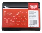 Zestaw wierteł koronowych 51-102mm pilot prowadzący typ puszkowy PVC box 8cz